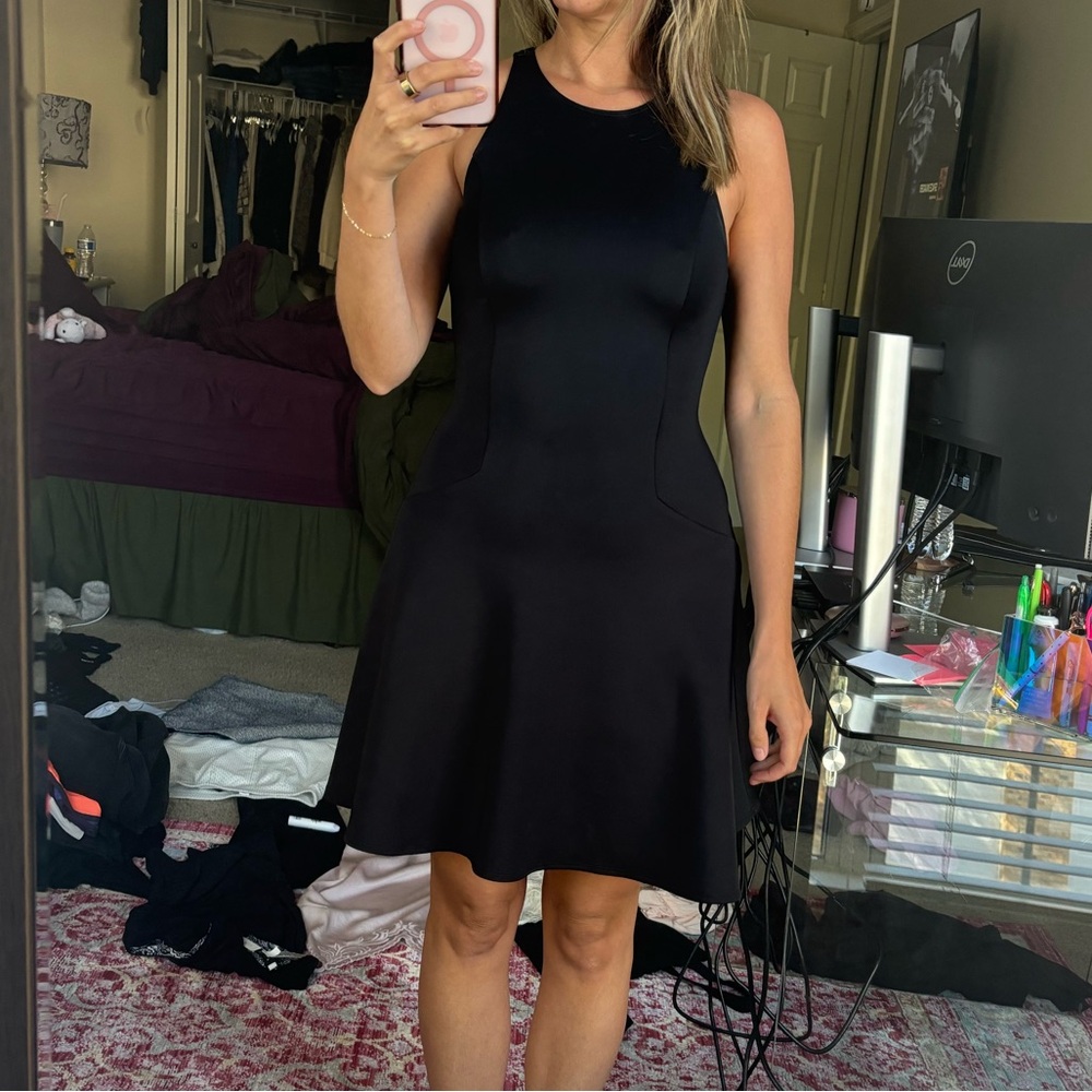 Abercrombie & Fitch Fit & Flare Drop Waist Dress
